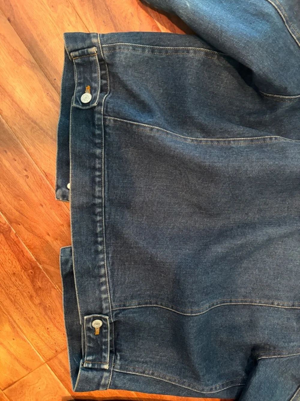 LAUREN JEANS CO. Ralph Lauren Blue Denim Padded Jacket Size Medium - Picture 12 of 13